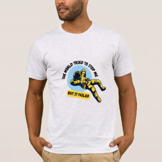 T-shirt inspirant Unisexe Astronaute "Le Monde