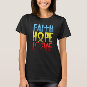 T-shirt Inspiration chrétienne Foi Espoir Amour Religieux 