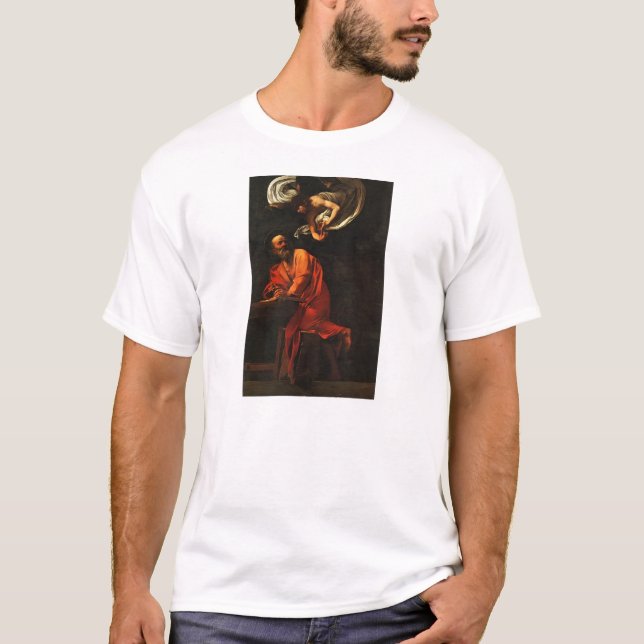 T-shirt Inspiration de Caravaggio- de St Matthew (Devant)