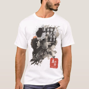 T-shirt Inspiration de guerrier Zen Kyokushin Sumi-E en ar