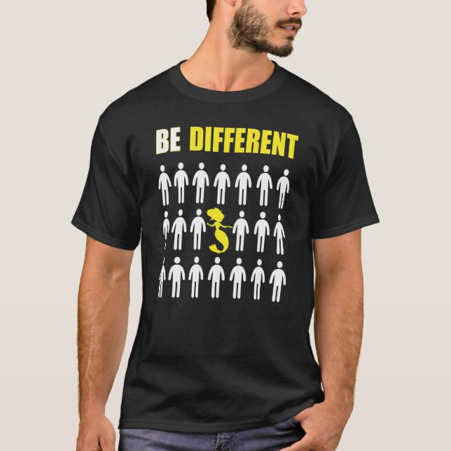 T-shirt Inspiration de sirène sois différent (Devant)