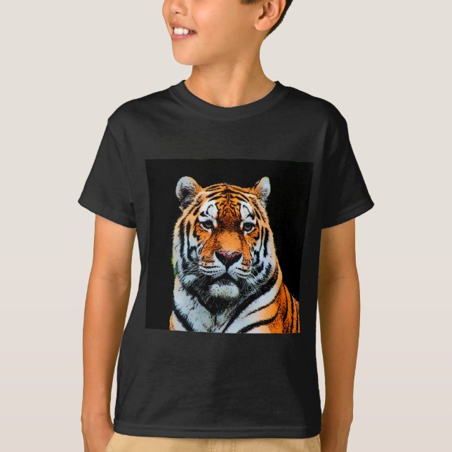 T-shirt Inspiration des yeux de tigre (Devant)