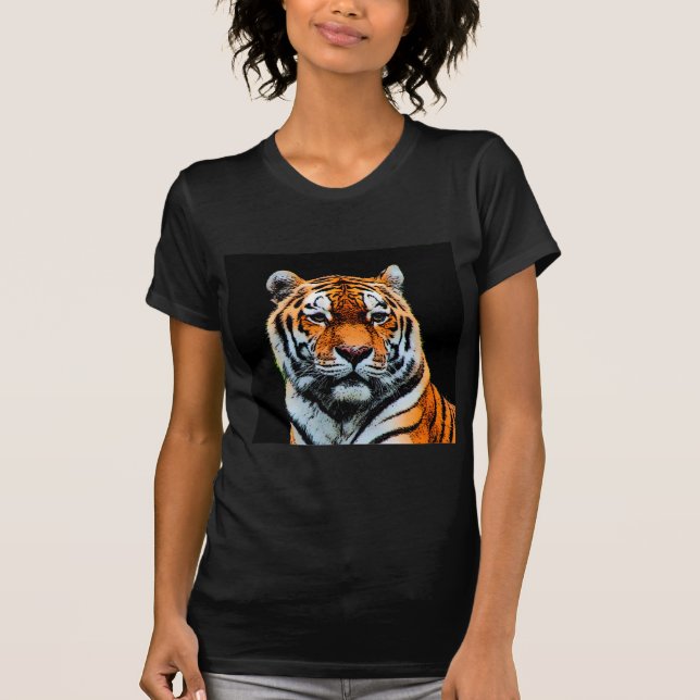 T-shirt Inspiration des yeux de tigre (Devant)