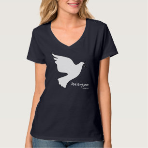 T-shirt Inspiration Dove w Olive Branche Jésus est la paix