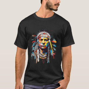 T-shirt Inspiration du guerrier amérindien