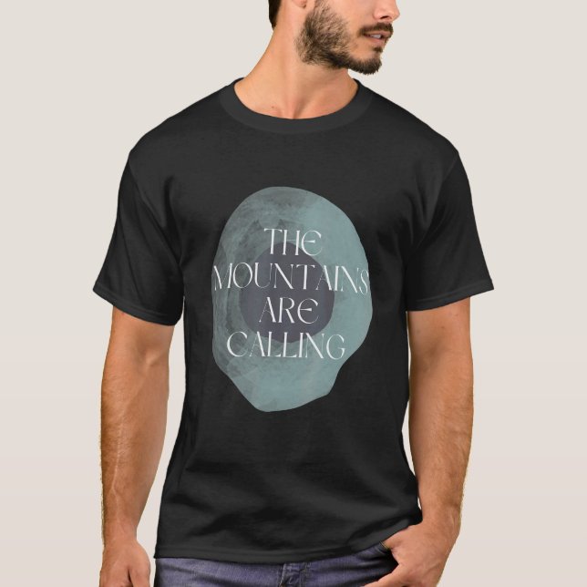 T-shirt Inspiration Les Montagnes Appelent La Nature (Devant)