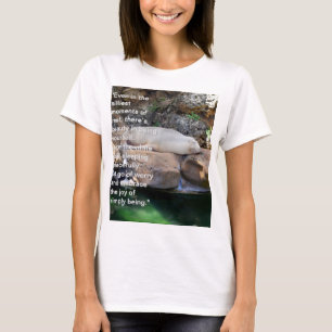 T-shirt Inspiration : Lion De Mer Blanche Dormir Sur Les R