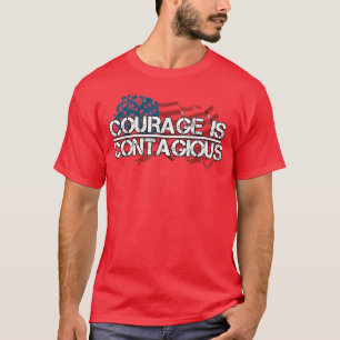 T-shirt Inspiration Motivation Courage Est Contagieux État
