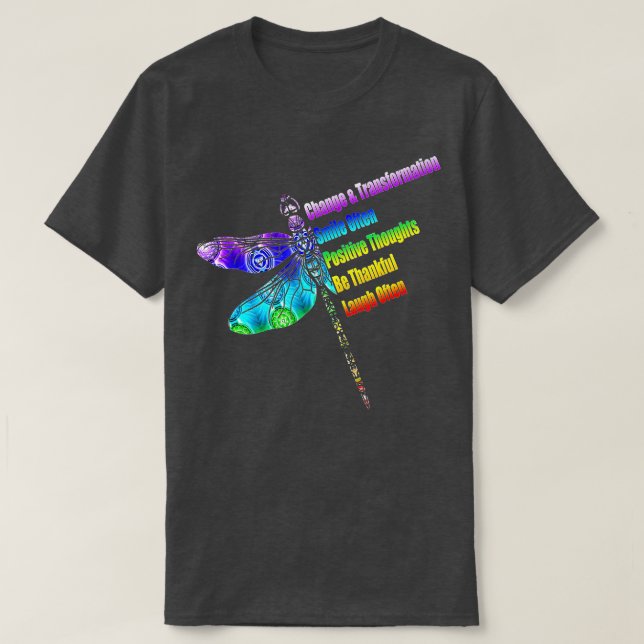 T-shirt Inspiration Motivationnelle des femmes Dragonfly (Design devant)