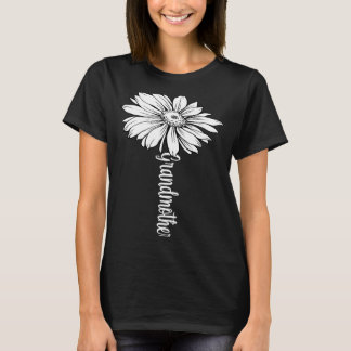 T-shirt Inspiration Motivationnelle Flower Stem Grand-mère