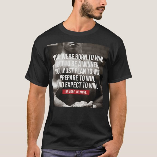 T-shirt Inspiration - Né Pour Gagner - Exercice (Devant)