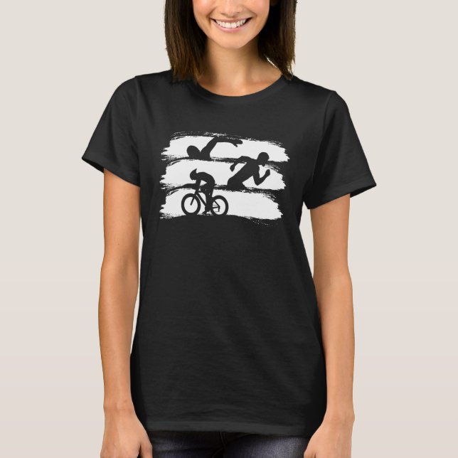 T-shirt Inspiration Triathlon Pour Triathlètes (Devant)