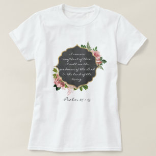 T-shirt Inspirational Bible Verse - Psaume 27 : 13