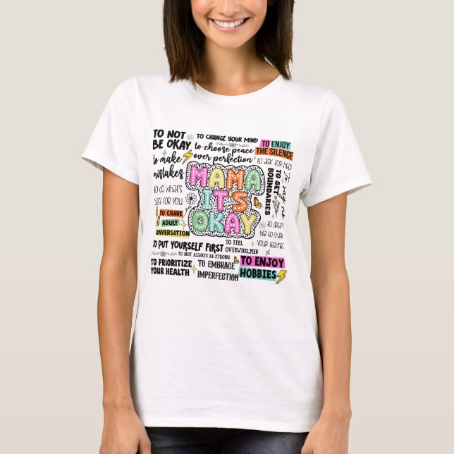 T-shirt Inspirational Mama C'est bon (Devant)