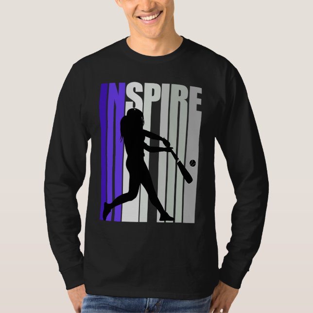 T-shirt Inspirational Motivational Baseball Instructor Tea (Devant)