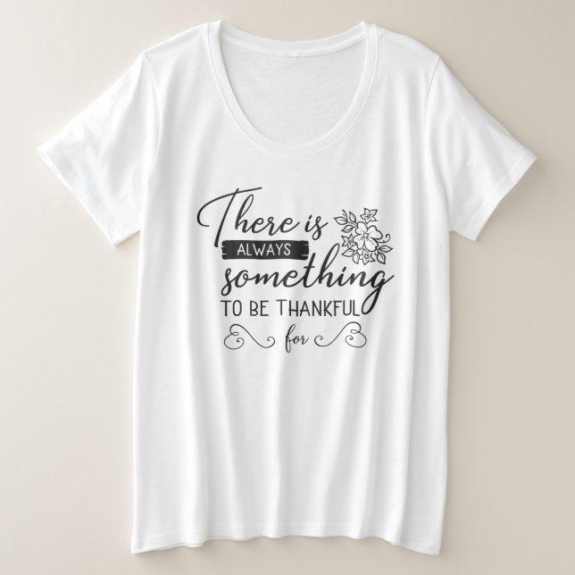 T-shirt Inspirational Plus Size pour femmes (Design devant)