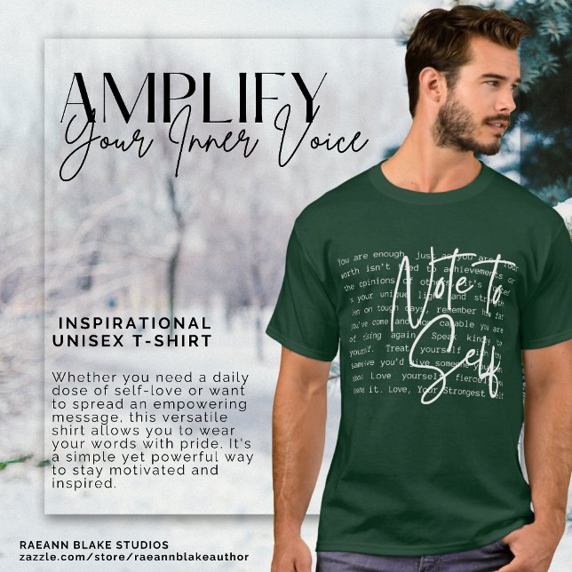 T-shirt Inspirational Unisex "Note à l'individu" (Créateur téléchargé)