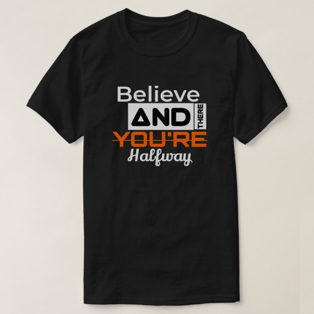 T-shirt Inspirationnel, Affirmations positives (Design devant)