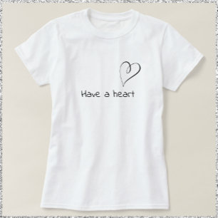 T-shirt Inspirationnel Ont Un Coeur