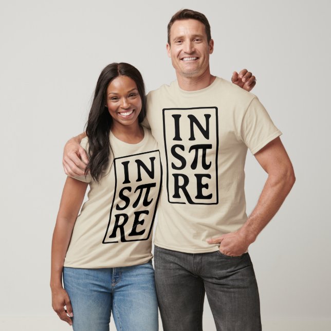 T-shirt INSPIRE avec Pi Math Conception de Pun (Unisexe)