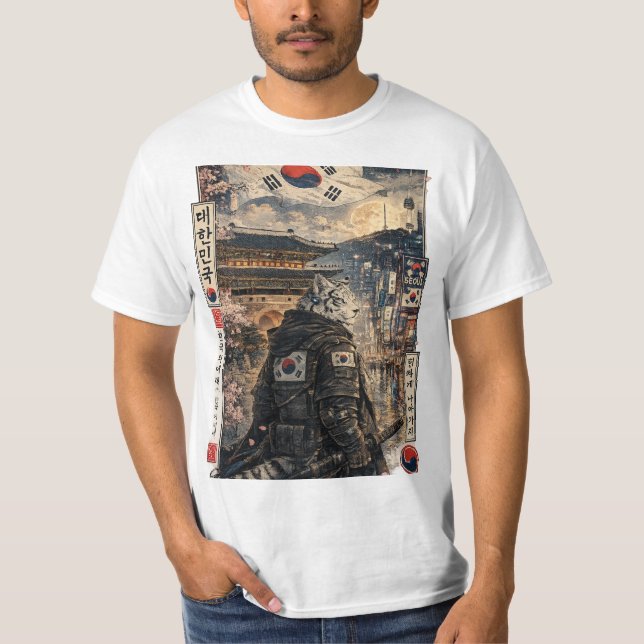 T-shirt inspiré de la Corée du Sud (Devant)