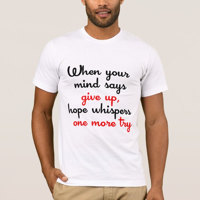 T-shirt inspiré de mots (Devant)