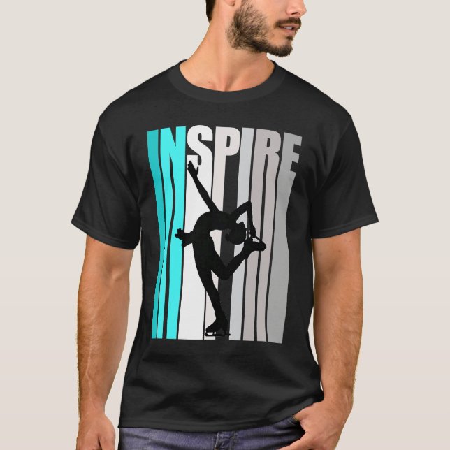 T-shirt Inspire Ice Skating Girl Season Instructor Ice Ska (Devant)