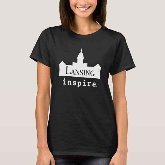 T-shirt inspire Lansing Michigan City Travel Destination (Devant)