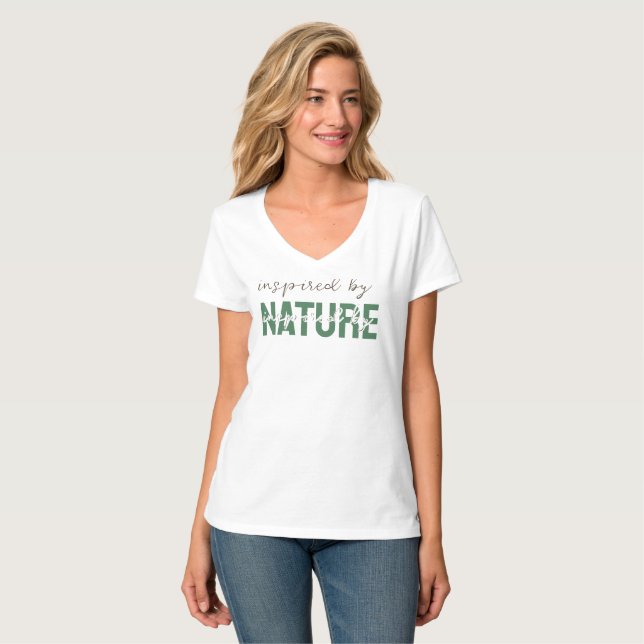 T-Shirt Inspiré par la Nature (Devant entier)