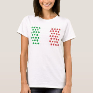 T-shirt Inspiré par le drapeau italien. Édition d'étoil