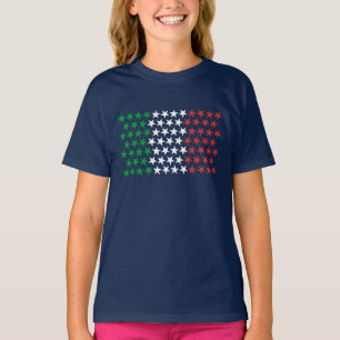 T-shirt Inspiré par le drapeau italien. Édition d'étoiles