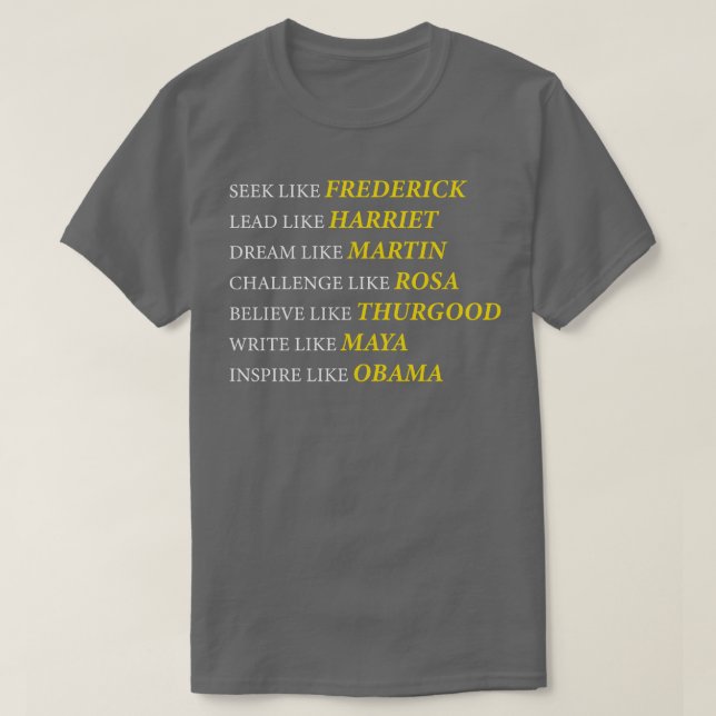 T-shirt Inspiré par les héros (Design devant)