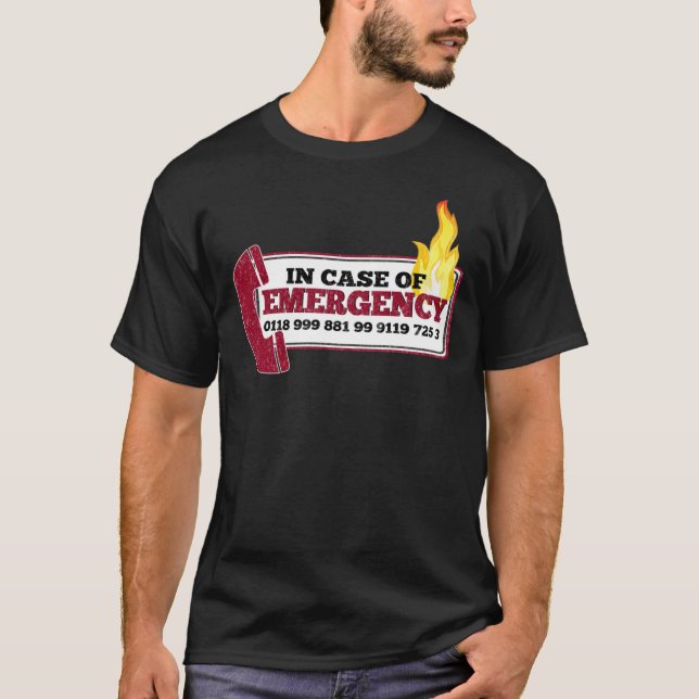T-shirt Inspirée par la foule - Nouveau numéro d'urgence - (Devant)