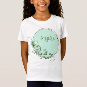 T-Shirt Inspirer Avec Cadre Botanique Floral