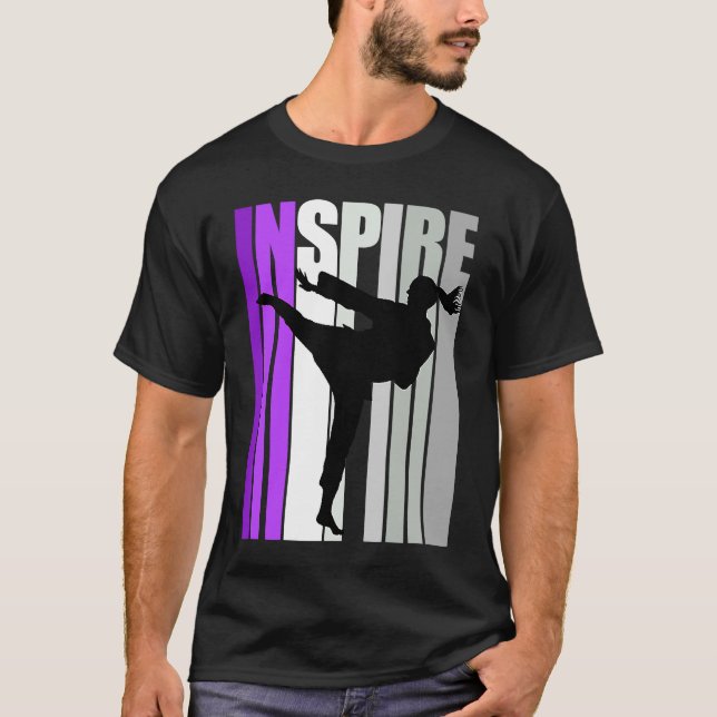 T-shirt Inspirer Karate Sparring Anniversaire Concours Com (Devant)