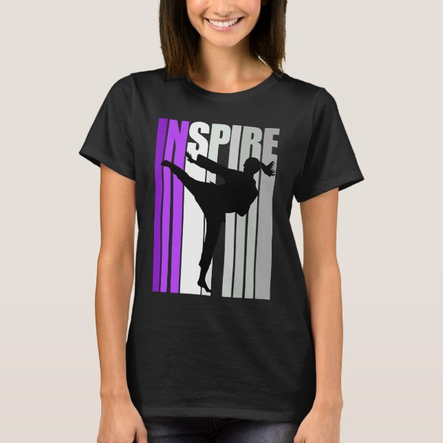T-shirt Inspirer Karate Sparring Anniversaire Concours Com (Devant)