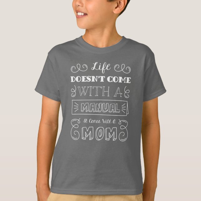 T-shirt Inspirer la vie et la citation de maman | Chemise (Devant)
