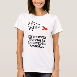 T-shirt Inspirer le changement : élever la voix contre le