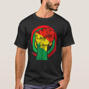 T-shirt Inspirer les leaders noirs Poing de puissance main