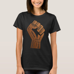 T-shirt Inspirer les leaders noirs Poing de puissance main