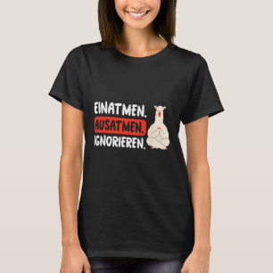 T-shirt Inspirez Expirez Ignorez Yoga Drôle de Lama