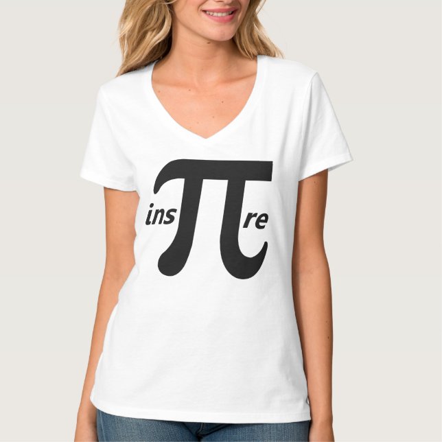 T-shirt Inspirez le symbole inspiré de pi (Devant)