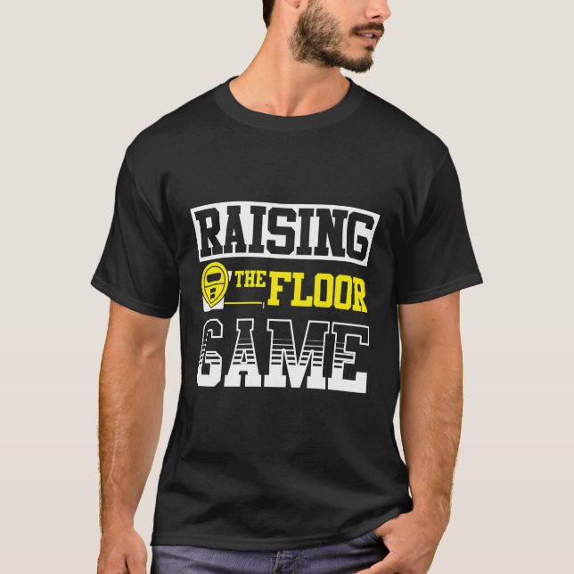 T-shirt Installateur De Planchers Pour Tapis D'Installateu (Devant)