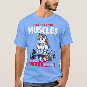 T-shirt Installation de Muscles Deadlfit Unicorn Gym