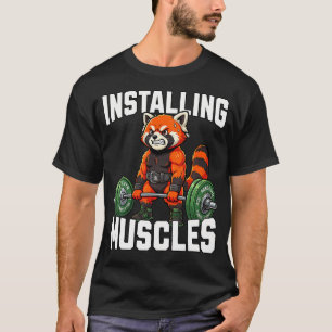 T-shirt Installation de Muscles Red Panda Salle de Muscula