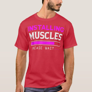 T-shirt Installation des muscles Chargement Veuillez patie