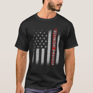 T-shirt Installation du plancher de l'entrepreneur
