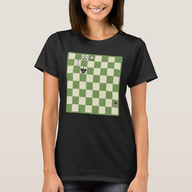 T-shirt Installation d'un jeu d'échecs classique (Devant)