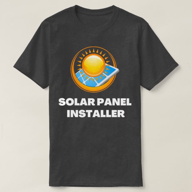 T-shirt Installation d'un panneau solaire énergie renouvel (Design devant)