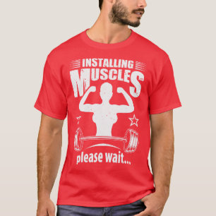 T-shirt Installation Muscles Bodybuilder Gym Fitness 12